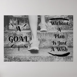 "Goal" Positive Wall Art Poster