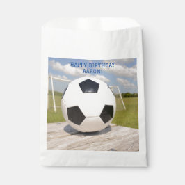 Goal Post Black and White Soccer Ball Sport Geschenktütchen