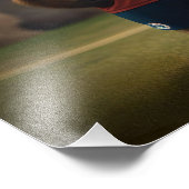 "Goal-Scoring Capybara: Der ultimative Fußballstar Fotodruck (Ecke)