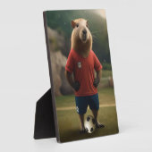 "Goal-Scoring Capybara: Der ultimative Fußballstar Fotoplatte (Seite)