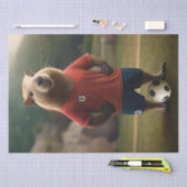 "Goal-Scoring Capybara: Der ultimative Fußballstar Seidenpapier (Handwerk)