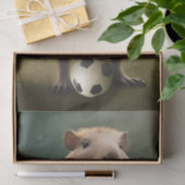 "Goal-Scoring Capybara: Der ultimative Fußballstar Seidenpapier (Geschenk)