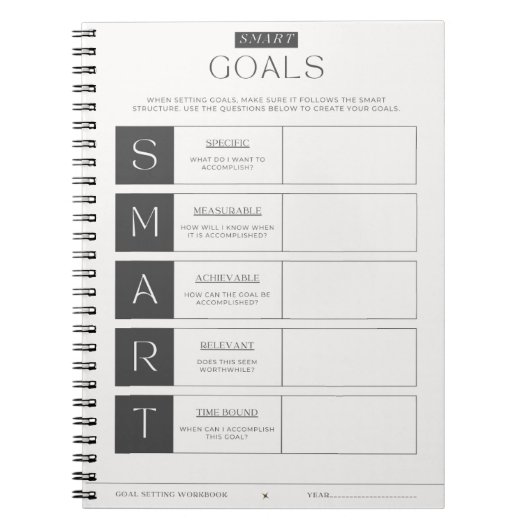 Goal Setting Notebook Notizblock (Vorderseite)