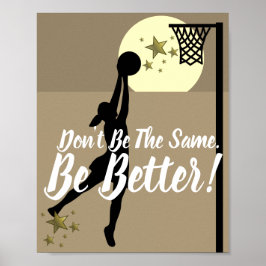 Goal Shooter Motivierend Netball Zitat Poster