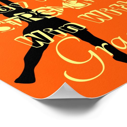 Goal Shooter Motivierend Netball Zitat Poster (Ecke)