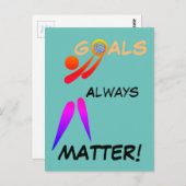 Goal Shooter Motivierend Netball Zitat Postkarte (Vorne/Hinten)