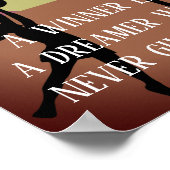 Goal Shooter Motivierend Zitat Netball Poster (Ecke)