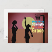 Goal Shooter-Thema Netball-Angebot Postkarte (Vorne/Hinten)