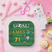 Goal! Soccer Birthday Plate for Kids – Editable Pappteller (Party)