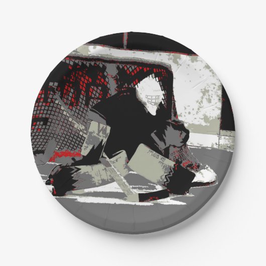 Goal Stopper - Eishockey Goalie Pappteller (Vorderseite)
