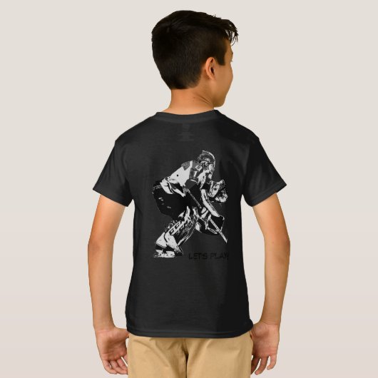 Goal Stopper - Eishockey Goalie T-Shirt (Schwarz voll)