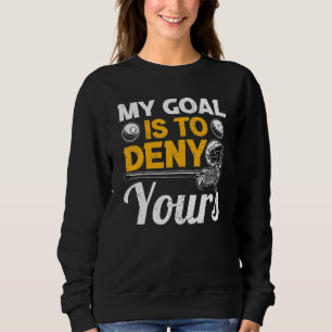 Goalie Coach Vintag Lacrosse Players Damen und Her Sweatshirt