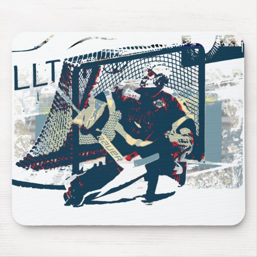 Goalie - Eishockey-Spieler Mousepad (Vorne)