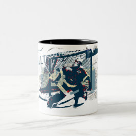 Goalie - Eishockey-Spieler Zweifarbige Tasse