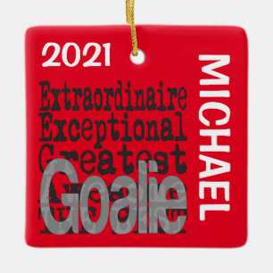 Goalie Extraordinaire CUSTOM Keramikornament