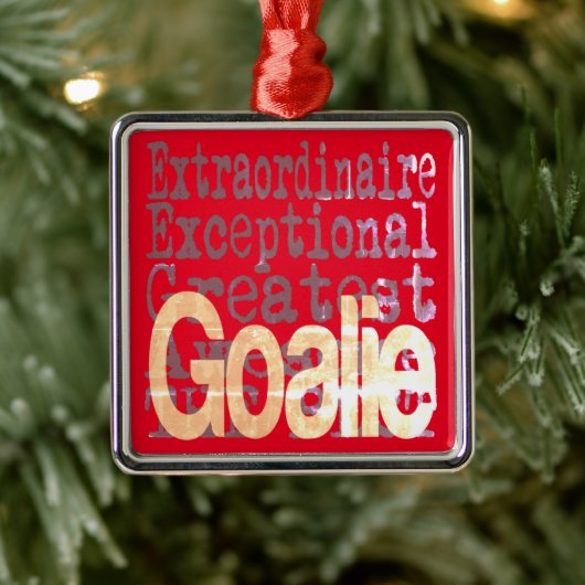 Goalie Extraordinaire Ornament Aus Metall (Baum)