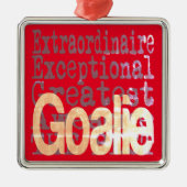 Goalie Extraordinaire Ornament Aus Metall (Vorne)