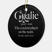 Goalie Gear Goalkeeper Definition Fußball Hockey Keramik Ornament (Links)
