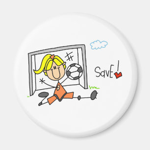 Goalie macht das Rettend Magnet