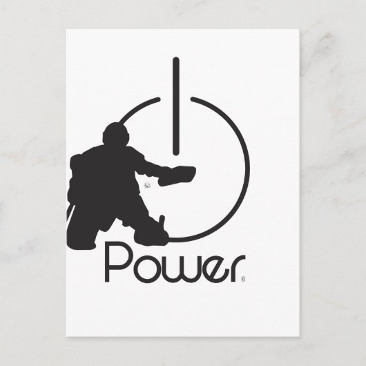 Goalie Postkarte (Vorderseite)