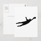 Goalie Rett Postkarte (Vorne/Hinten)