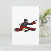 Goalie Rette Einladung (Stehend Vorderseite)