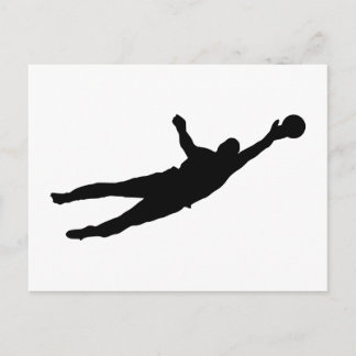 Goalie retten postkarte