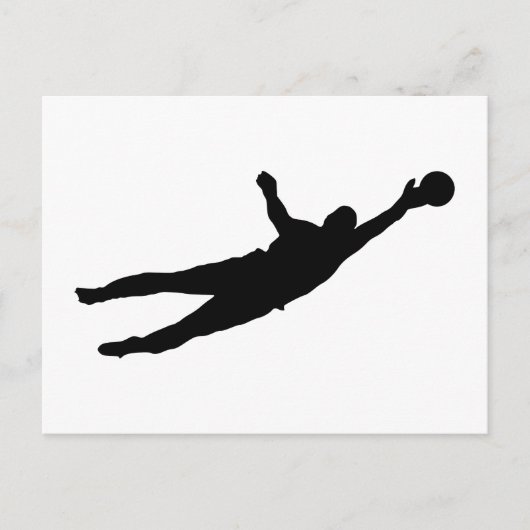 Goalie retten postkarte (Vorderseite)