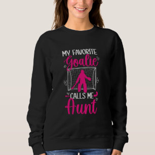 Goalie Tante Hockey Tante eines Feldhockeyschläger Sweatshirt