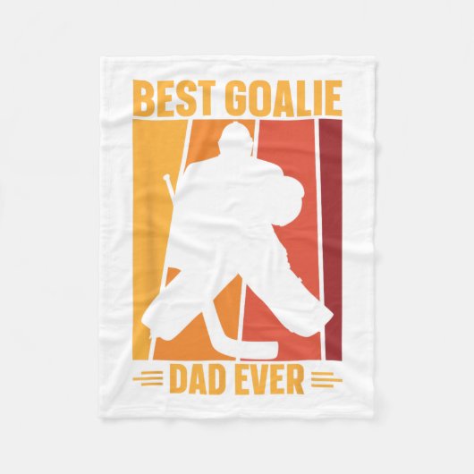 Goalie Vater Eishockey Eishockey Eishockey Hockey  Fleecedecke (Vorderseite)