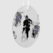 Goalies Rock! Hockey Player-Ornament Ornament (Vorderseite)