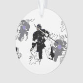 Goalies Rock! Hockey Player-Ornament Ornament (Vorderseite)