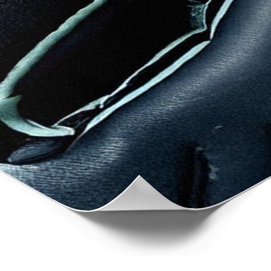 Goalkeeper Gloves Dark Dramatic Close Up Poster (Ecke)