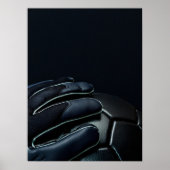 Goalkeeper Gloves Dark Dramatic Close Up Poster (Vorne)