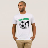 Goalkeeping.Soccer Ash Gray "GOALKEEPER" T - Shirt (Vorne ganz)