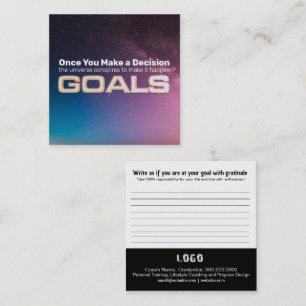 Goals Card Quadratische Visitenkarte