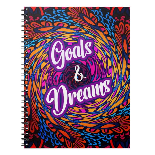 Goals & Dreams-Notebook - Self Care Journal Notizblock (Vorderseite)