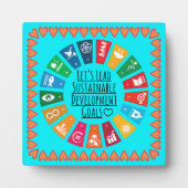 Goals Executive Desk Sign - ESG Office Motivator Fotoplatte (Vorderseite)