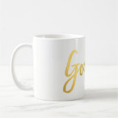 GOALS Gold Foil Modernes Script modische Custom Kaffeetasse (Links)