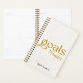 Goals Gold Mit Monogramm Eleganter Planer (Anzeige)