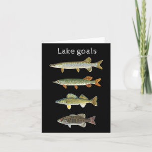 Goals Lake Fischen Musky Pike Walleye Kleiner Mund Karte