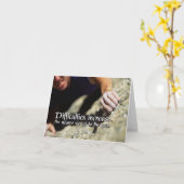 Goals Motivierend Note Card Karte (Gelbe Blume)