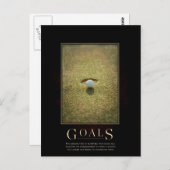 Goals Motivierend Parody Postcard Postkarte (Vorne/Hinten)