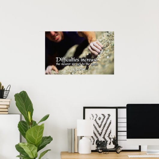 Goals Motivierend Poster Print (Heimbüro)