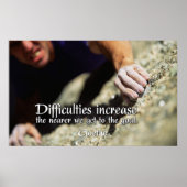 Goals Motivierend Poster Print (Vorne)