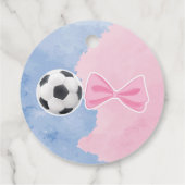 Goals oder Bows Geschlecht offenbaren danke Ihnen Geschenkanhänger (Rückseite)