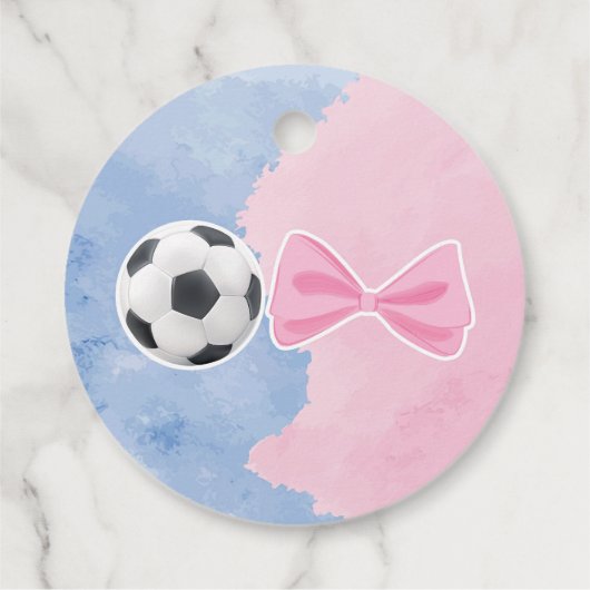 Goals oder Bows Geschlecht offenbaren danke Ihnen  Geschenkanhänger (Rückseite)