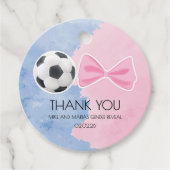 Goals oder Bows Geschlecht offenbaren danke Ihnen  Geschenkanhänger (Vorderseite)