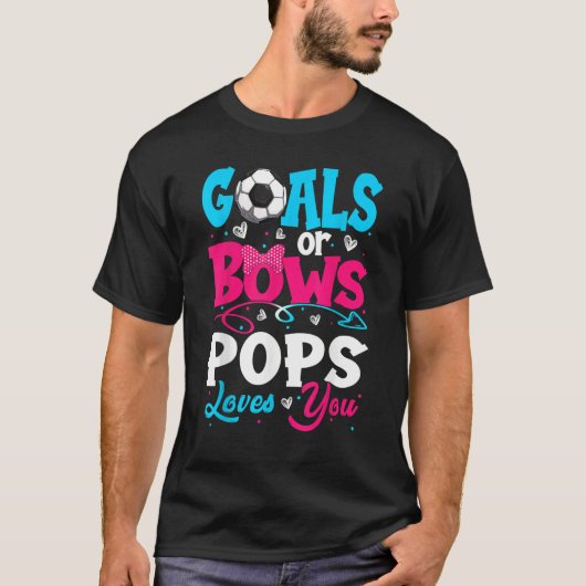 Goals Or Bow Keeper Of Gender Pops Loves You Revea T-Shirt (Vorderseite)