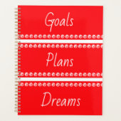 Goals Plans Dreams roter Planer (Vorderseite)